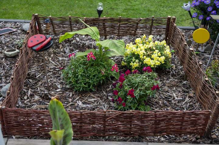 dobar Beeteinfassungen aus Weide